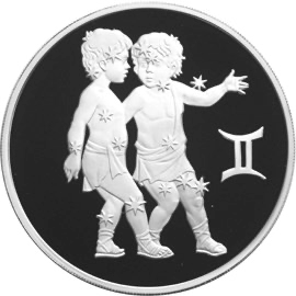 Аверс монеты Близнецы